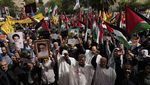Ribuan Warga Iran Turun ke Jalan Kutuk Genosida Israel di Gaza