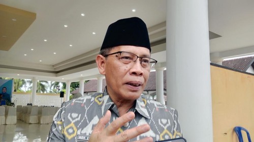 Wakil Bupati Lombok Timur, Mohamad Edwin Hadiwijaya, saat ditemui wartawan, Kamis (10/4/2025). (Sanusi rdi W/detikBali)