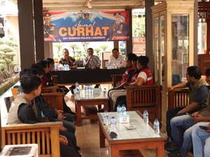 Jumat Curhat, Komunitas Delivery Order Lamongan Bahas Keamanan Pengiriman