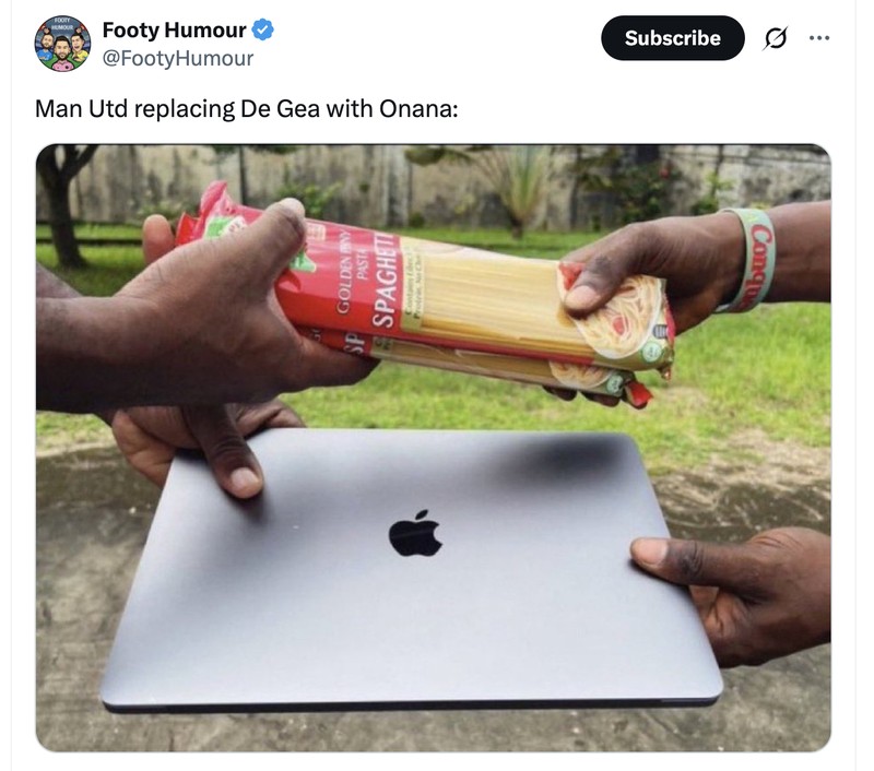 Meme Andre Onana