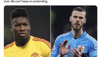 Mengganti David De Gea dengan Onana disebut kesalahan terbesar MU. Foto: X.com