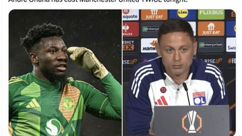 Mungkin perkataan Matic memang benar karena semalam, Onana tak mampu menahan dua gol bersarang ke gawang MU. Foto: X.com