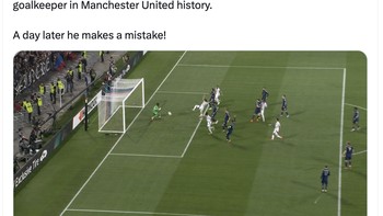 Sehari setelah diejek Matic, Onana malah melempem lawan Lyon. Foto: X.com