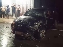 Dugaan Penyebab Mobil Fortuner Bupati Luwu Utara Terbalik hingga Ajudan Luka