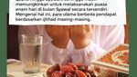 Ganti Puasa Ramadan atau Puasa Syawal Dulu?