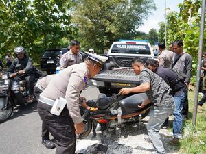 Ambulans Tabrak Motor di Jalan Jogja-Wonosari Patuk, 1 Orang Tewas