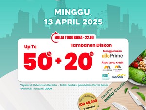 Serbu Transmart Full Day Sale Hari Ini! Pesta Diskon 50% + 20%!