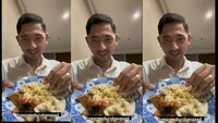 Arya Saloka juga pernah menikmati nasi khas Madura yang gurih nikmat. Ia menikmatinya dari Sego Meduro Bangsad. Foto: Instagram @arya.saloka