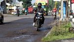 Hati-Hati ! Jalan Bojonegoro-Babat Berlubang