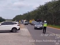 Masih Padat, Tol Musi Landas Menuju Palembang Kembali Dibuka