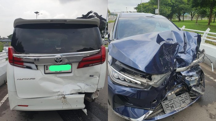 Mobil listrik tabrak Alphard di akses terminal 3 Bandara Soetta