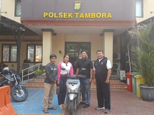 Polsek Tambora Kembalikan 4 Motor Hasil Curian, Pemilik Ngaku Senang
