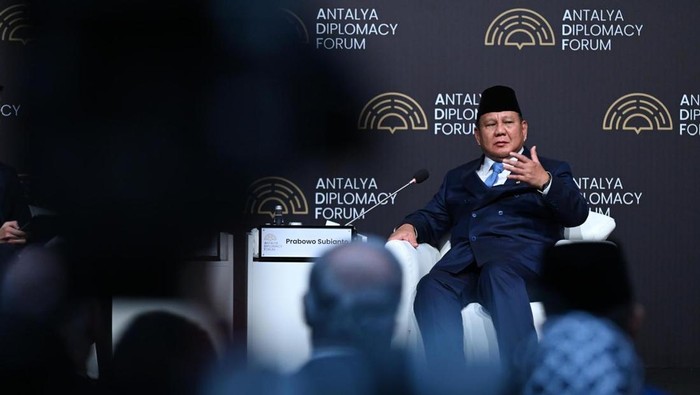 Prabowo dalam forum Antalya Diplomacy Forum (ADF) 2025.