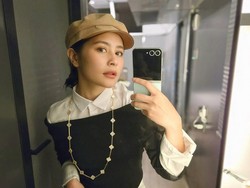 Foto: Prilly Latuconsina Cosplay Mirip Anne Hathaway di Devil Wears Prada