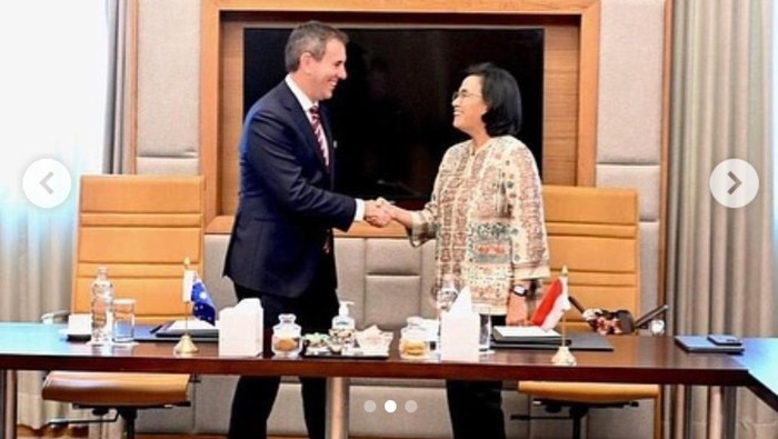 Sri Mulyani Ngobrol Bareng Menkeu Australia