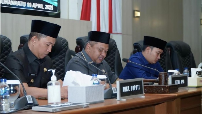 Suasana rapat paripurna DPRD Kabupaten Sukabumi