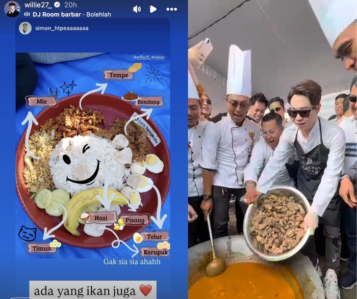 Willie Salim dan Richard Lee Masak Opor hingga Rendang Ratusan Kilogram!