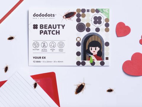Acne patch bentuk kecoa