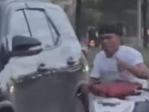 Bang Jago Sayat Mobil Pakai Pisau di Jalanan Pekanbaru Kini Diburu Polisi