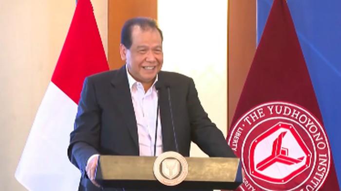 Chairul Tanjung (CT) di acara The Yudhoyono Institute, Minggu (13/4).