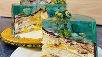 Kalau kue cantik buatan @svetlana.sweetmagic__osnk ini ini dibuat dari cokelat, cream cheese, biskuit dan jelly. Foto: Demilked/Instagram