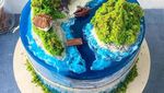 Indah! 10 Kue Ini Menampilkan Desain Pulau dan Samudra