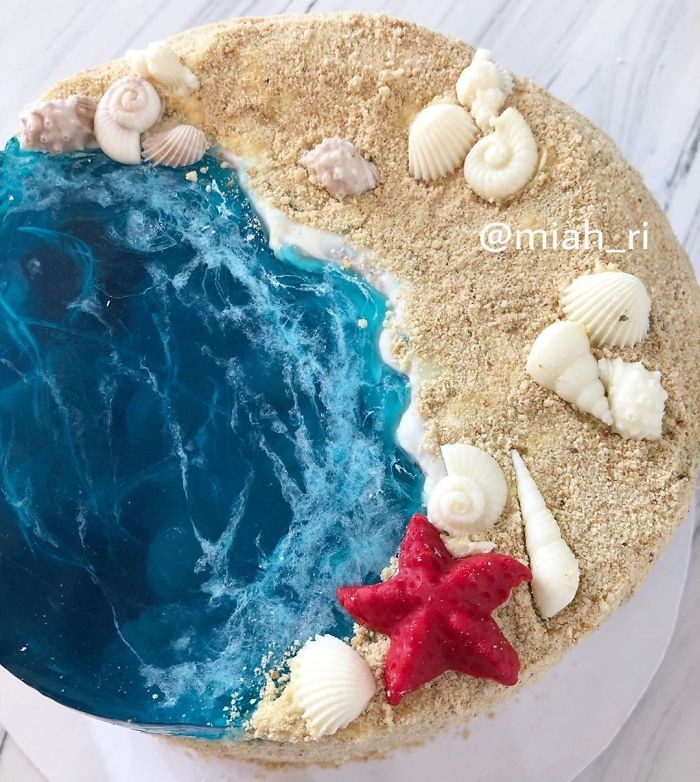 Indah! 10 Kue Ini Menampilkan Desain Pulau dan Samudra Indah! 10 Kue Ini Menampilkan Desain Pulau dan Samudra