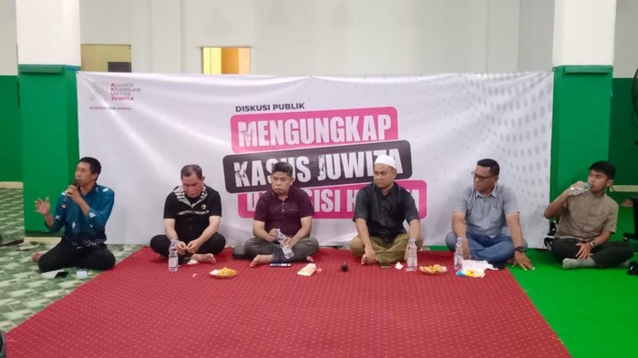 Diskusi antara kuasa hukum dengan Komnas HAM secara virtual, Sabtu (12/4/2025).