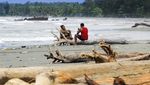 Sampah Batang Kayu Kotori Pantai Holtekamp Jayapura