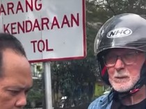 Bule Australia Kesasar Masuk Tol Makassar Pakai Motor gegara Ikuti Google Maps