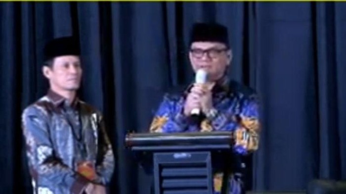 Calon Bupati Empat Lawang Joncik Muhammad saat menyampaikan visi dan misi