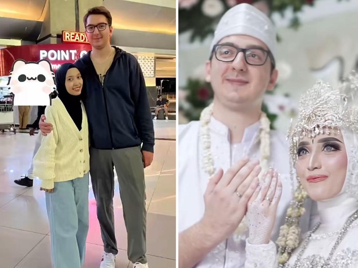 Foto pernikahan Sri Wahyuni dan Yahya, kisah cinta beda negara viral di TikTok