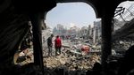 Hancur Lebur Sekolah yang Tampung Pengungsi Palestina Dibombardir Israel