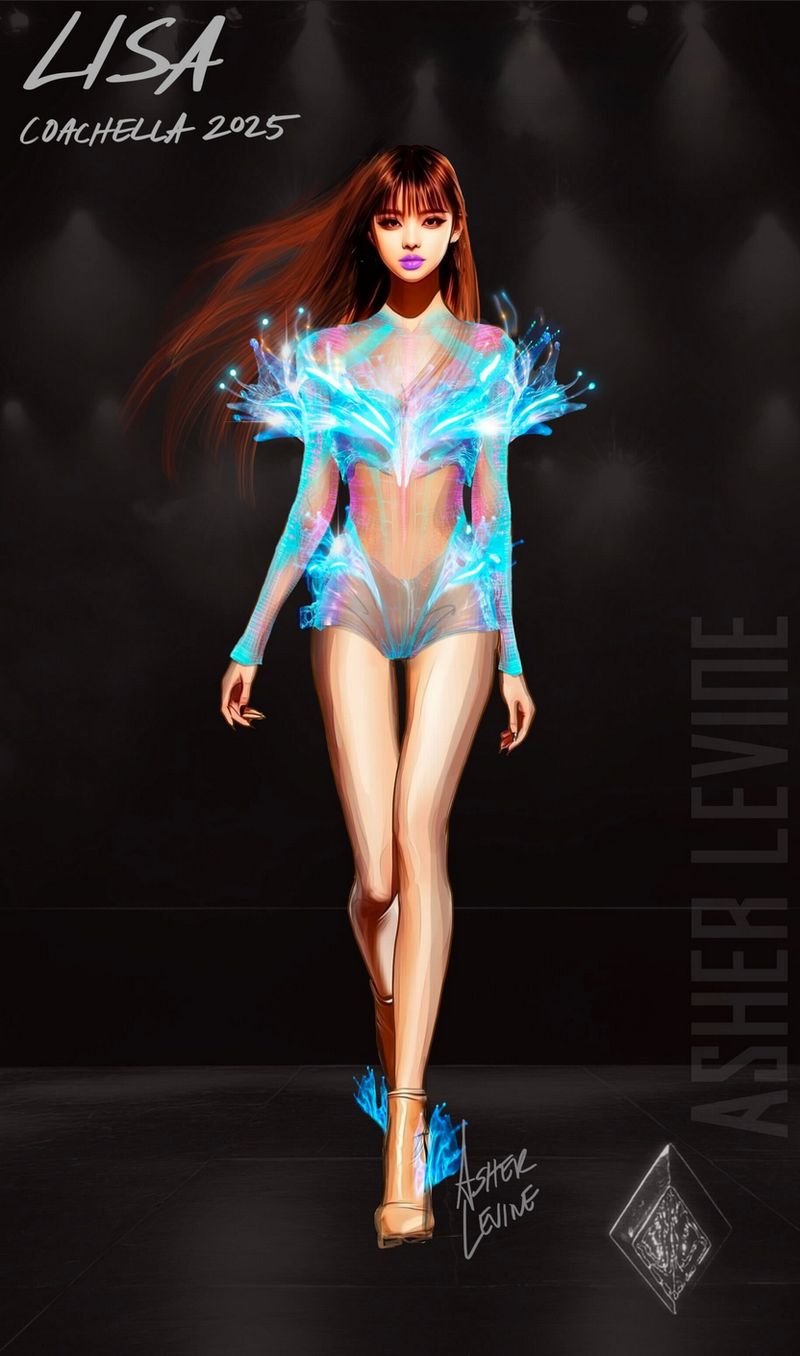 Kostum Lisa BLACKPINK di Coachella 2025