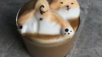 Bagian pantan anjing corgi sering dianggap menggemaskan. Kali ini ada corgi yang tak bisa diajak jalan-jalan dan hanya bisa dinikmati sebagai latte saja. Foto: Thunder Dungeon