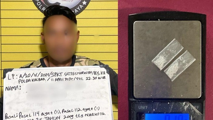 Pengedar sabu ditangkap di Kubu Raya.