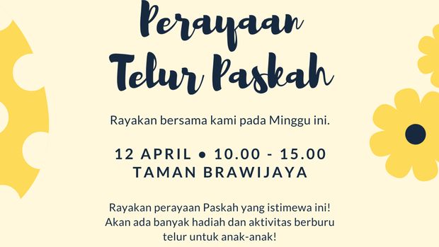 Poster Lomba Paskah Perburuan Telur