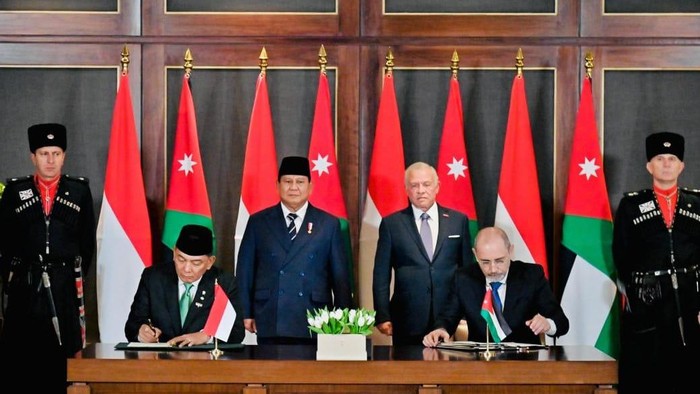 Presiden Prabowo Subianto dan Raja Abdullah II bin Al-Hussein. Foto: Laily Rachev-Biro Pers Sekretariat Presiden.