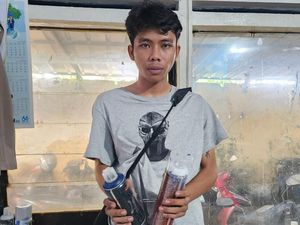 Pelaku Vandalisme di Palembang Ditangkap Polisi dan Kedapatan Bawa Ganja