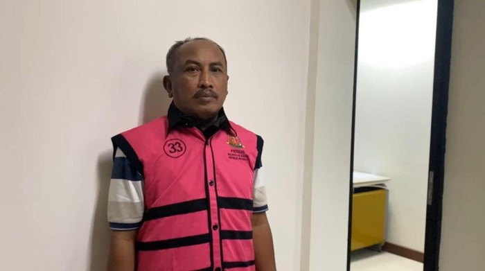 Tampang hakim Ali Muhtarom penerima suap saat ditangkap Kejagung (tangkapan layar)