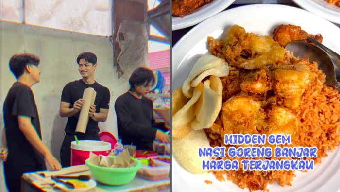 3 Pria Tampan Penjual Nasi Goreng Ini Bikin Pembeli Salting