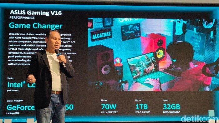 Asus resmi memperkenalkan laptop gaming terbarunya di Indonesia, yakni Asus Gaming V16 (V3607V). Spesifikasinya gahar, tapi harganya tak terlalu mahal.