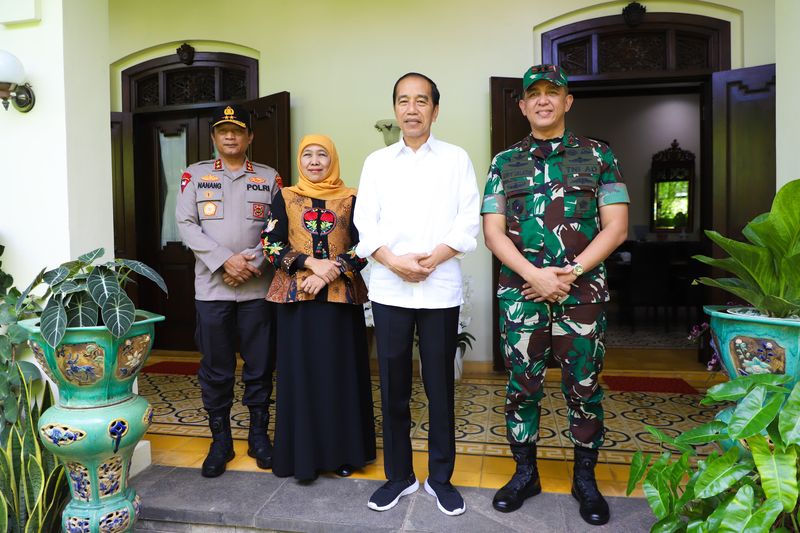Jokowi bertemu Gubernur Khofifah