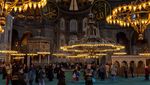 Kubah Masjid Hagia Sophia Turki Siap Direstorasi
