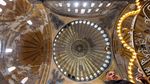 Kubah Masjid Hagia Sophia Turki Siap Direstorasi