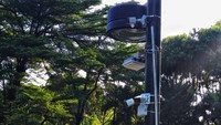 Fasilitas CCTV juga sudah tersedia di taman yang bakal buka 24 jam tersebut.  