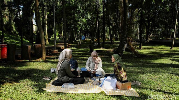 Taman Langsat di Jalan Barito, Jaksel, bakal dibuka 24 jam. Yuk lihat kondisi terkini taman yang menawarkan suasana asri tersebut.