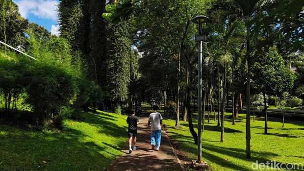 Taman Langsat di Jalan Barito, Jaksel, bakal dibuka 24 jam. Yuk lihat kondisi terkini taman yang menawarkan suasana asri tersebut.