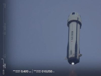 Penampakan Wahana Blue Origin yang Angkut Katy Perry ke Luar Angkasa
