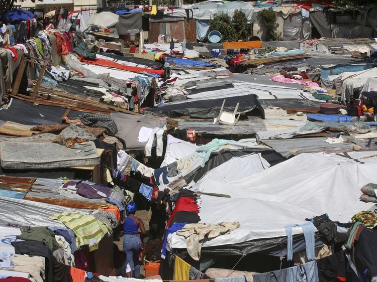 Kondisi Tempat Pengungsian Korban Kekerasan Geng Haiti